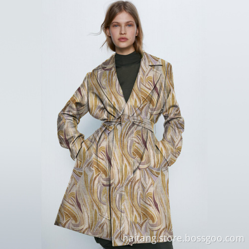 Geometric Printed Shirt Fabric Shirt Material Types Retro